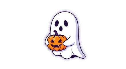 cute ghost vector illustration
