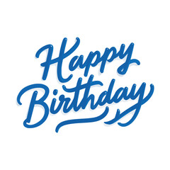 Fototapeta premium happy birthday lettering