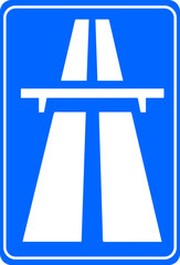 This sign is used to indicate or indicate the entrance to an expressway or highway.