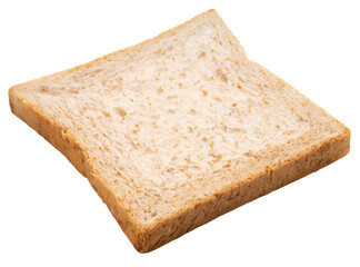 Slice of white whole wheat bread, Sliced white sandwich bread, High resolution photography PNG File.