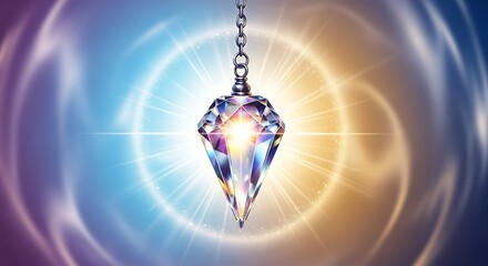 Crystal Pendulum Divination - Spiritual Guidance and Energy Healing Tool.