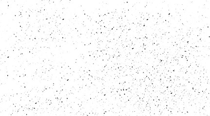 Grunge noise gradient texture. Dirty grain background. Dotted halftone overlay. Sand dusty distressed wallpaper. Grungy grit pattern. Black white random dot texture for poster, banner, print. Vector
