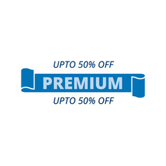 Premium sale offer banner design template for marketing promotion