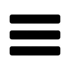 Fototapeta premium PNG Minimalist hamburger menu icon