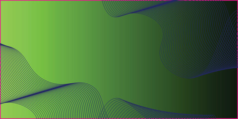 Smooth stylish abstract green wave background vector