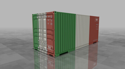Italy export cargo shipping containers