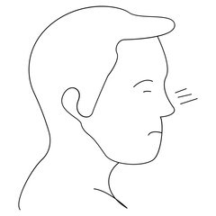 Knee Pain One Line Drawing � Joint Ache Minimal Medical Vector