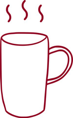 Minimalist coffee shop doodle illustrations