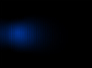Obraz premium Abstract dark blue light gradient background, glowing radial illumination on black backdrop, futuristic minimal design, digital gradient texture for technology, graphic, or web presentation use.