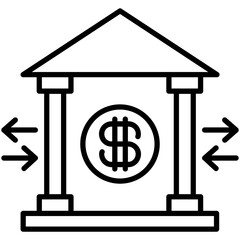 Bank Fiscal Policy Icon