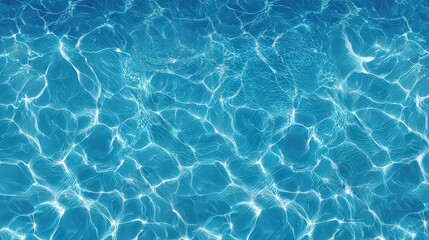 Obraz premium Azure Water Surface with Sunlit Ripples and Abstract Reflections Sparkling in a Tranquil Scene Creating a Mesmerizing Light and Shadow Play Underwater