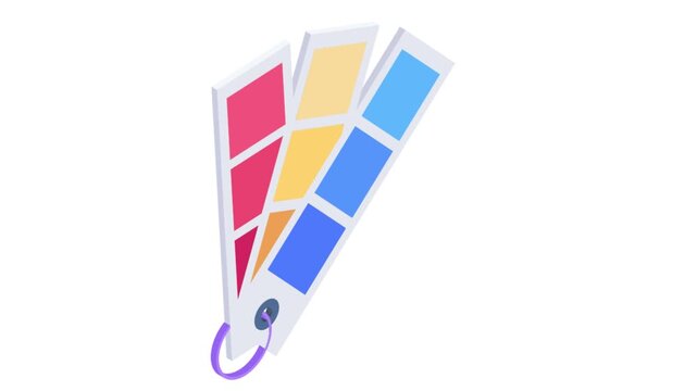 Icon illustrating a collection of color swatches, highlighting a variety of colors in a visually appealing layout.