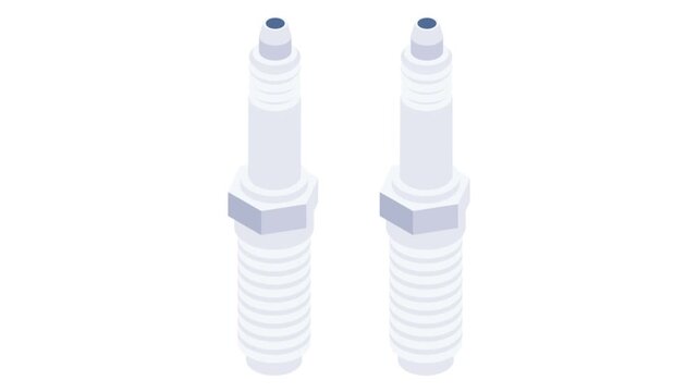 Two white plastic pipes with blue caps positioned parallel to each other on a neutral background.