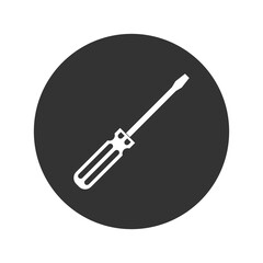 Screwdriver icon isolated on transparent background