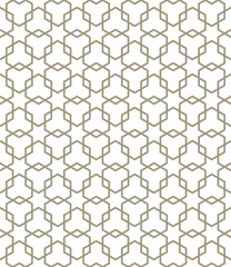 Naklejka premium Seamless geometric abstract pattern with a hexagon style