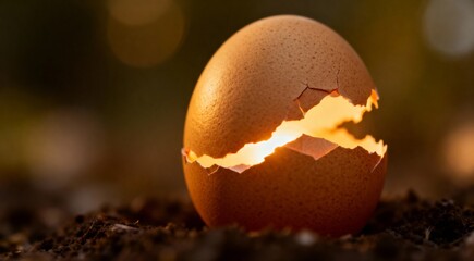 비어있는 계란껍질