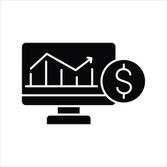 Visualizing financial growth and market trend analysis on a digital display, symbolizing successful investment strategies and economic progress