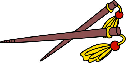 Chopsticks with Tassels