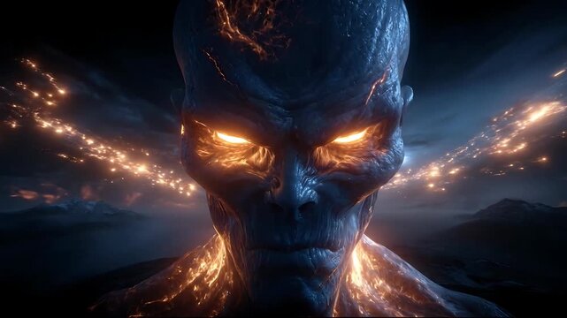 Cosmic Entity Unleashes Power - A Visual Journey Through the Universe.