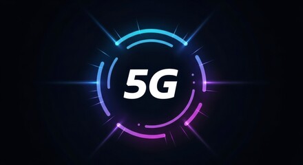 Next-Generation Wireless Technology: This image encapsulates the essence of the future of connectivity, with a vibrant 5G symbol, representing the next era of technological advancement.