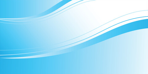 Abstrak Latar Belakang Gelombang Biru dengan Gradasi Halus