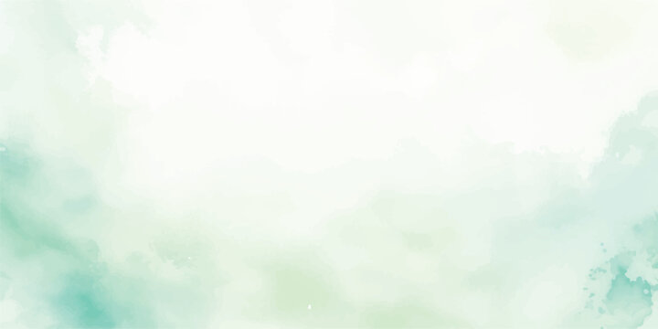 Abstract watercolor background with soft green and blue hues creating a dreamy and ethereal texture perfect for artistic designs and backgrounds