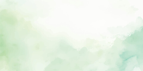Abstract watercolor background in shades of green soft texture and blending perfect for spring designs and nature-themed projects © The Alpha