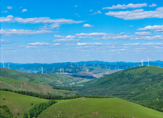 Naklejka premium The landscape of the 100-mile road in Hebei Province 