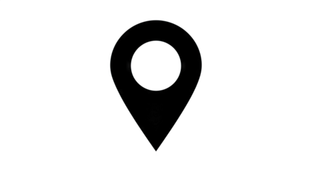 Location pin icon representing navigation and mapping services
