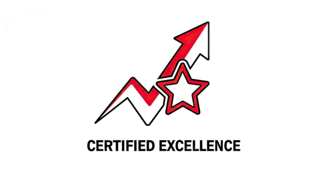 Logo depicting growth with a star, symbolizing excellence in business achievements