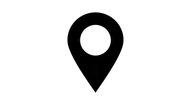 Location pin icon representing navigation and mapping services