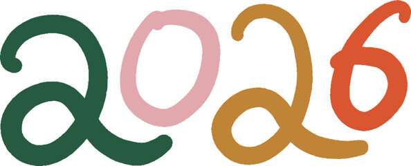 2026 doodle lettering