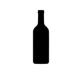 Tall beverage bottle silhouette