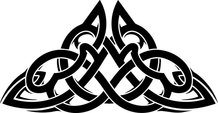 Intricate Celtic knotwork design offers timeless elegance for modern projects, symbolizing eternity and connection