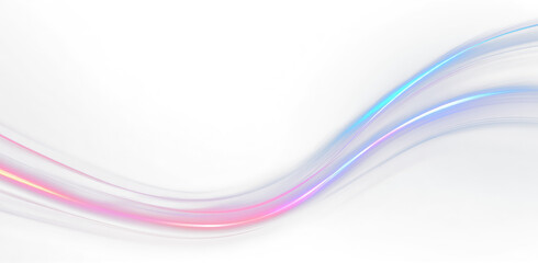 Abstract Neon Vector Blur