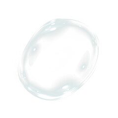 Transparent soap bubble overlay with soft reflections and highlights, creating a dreamy effect for design projects, perfect for backgrounds and creative compositions