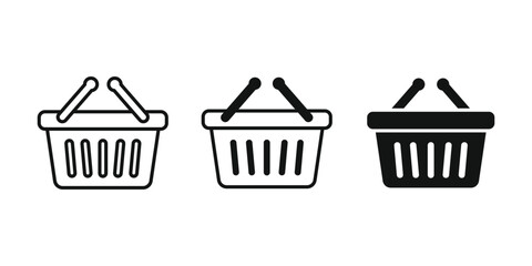 Shopping basket icon design vector. Shopping cart icon. Shopping basket symbol.