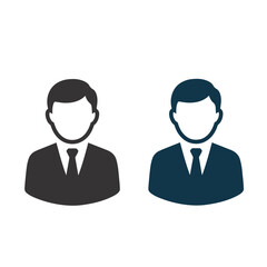 Professional Man Icon Set Design Template, Modern Man Icon Set Design Template, Minimalist Man Icon Set Design Template