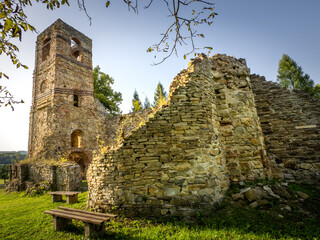 Monastery ruin in Krasny Brod, Slovakia, Europe