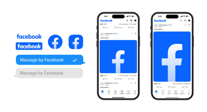 facebook post mockup social media template. like and love icon buttons and haha emoji smiley face, web post mock up frame . facebook notification icons, thumb up icon, favorite heart icon sticker