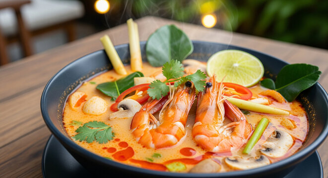 shrimp and vegetable tomyam