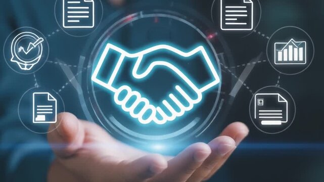 Digital Procurement Technology Concept
