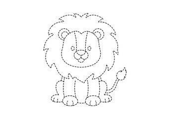 Connect the Dots Lion: A Fun Activity for Kids.