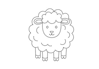 Sheep Dot-to-Dot: Connect the Dots for Kids.