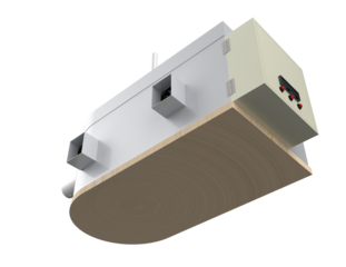 High-Tech Industrial Ultrasonic Cooling System, Mist Humidifier 3D Render Isolated Cutout. Essential Technology for Agricultural Farm Climate Control and Humidity Management Solutions PNG HD