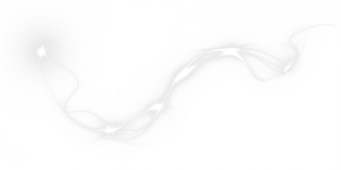 Ethereal white PNG overlay featuring flowing, luminous strands with a soft glow, ideal for enhancing designs and creating a dreamy atmosphere in various projects