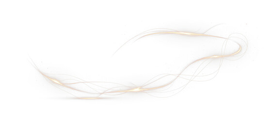 Elegant golden light swirl png overlay with soft flowing lines and a dreamy aesthetic, perfect for enhancing designs and adding a touch of sophistication to various projects
