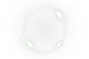 Circular PNG overlay with soft glowing edges and sparkling particles, creating a dreamy atmosphere for design projects and digital artwork enhancement