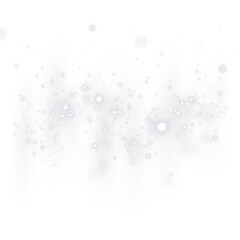 Abstract white PNG overlay featuring soft bokeh effects and delicate light spots, creating a dreamy atmosphere for artistic and creative design projects