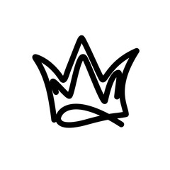 golden crown isolated on white